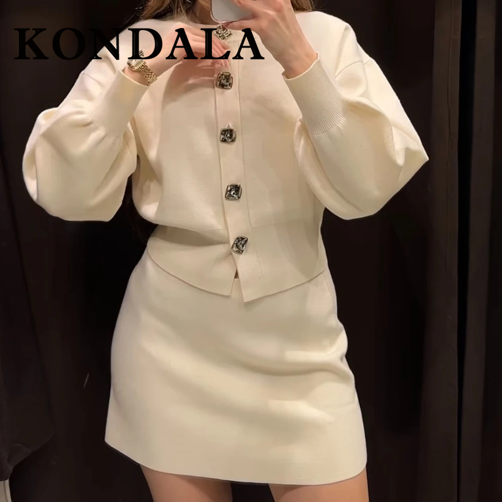 Fashion Street Night - KONDALA Schicker, luxuriöser, eleganter weißer Anzug