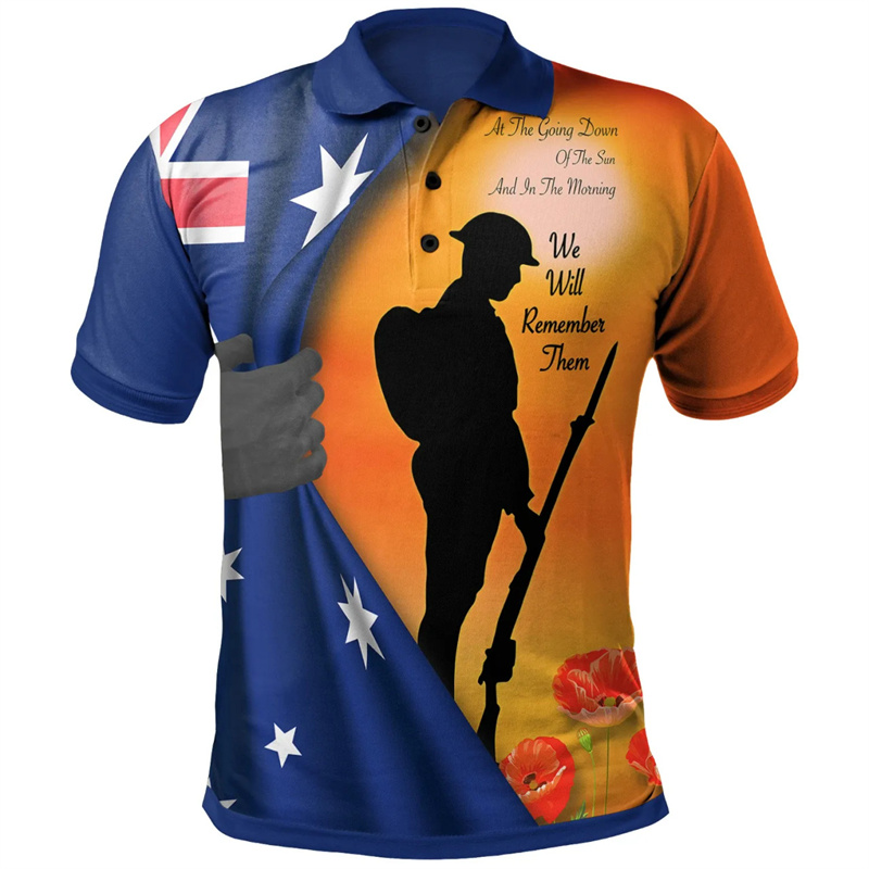 Lest We Forget Anzac Day Polos – Street Fashion Men 2025 Bewertung und Preis